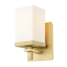 Golden DDDD-BA1 BCB-OP - Wry Lighting Maddox 1-light Vanity in Brushed Champagne Brass